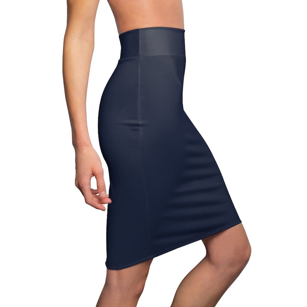 Womens Skirt Navy Blue Pencil Skirt - Womens | Skirts