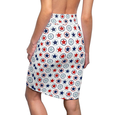 Womens Skirt Stars And Stripes Pencil Skirt 94158 - Womens | Skirts