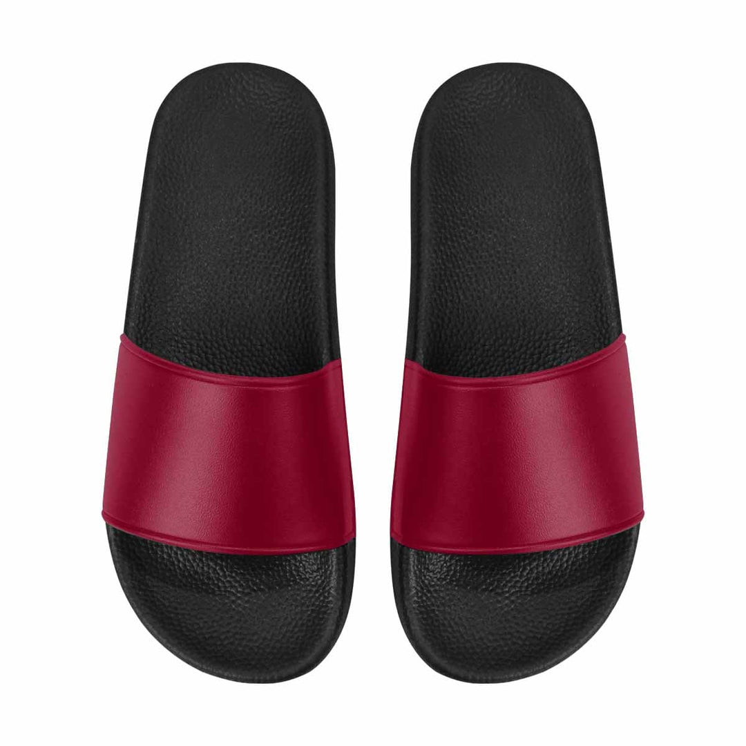 Womens Slide Sandals Burgundy Red - Womens | Slides