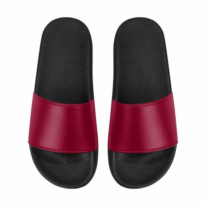 Womens Slide Sandals Burgundy Red - Womens | Slides