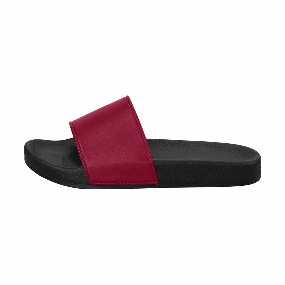 Womens Slide Sandals Burgundy Red - Womens | Slides