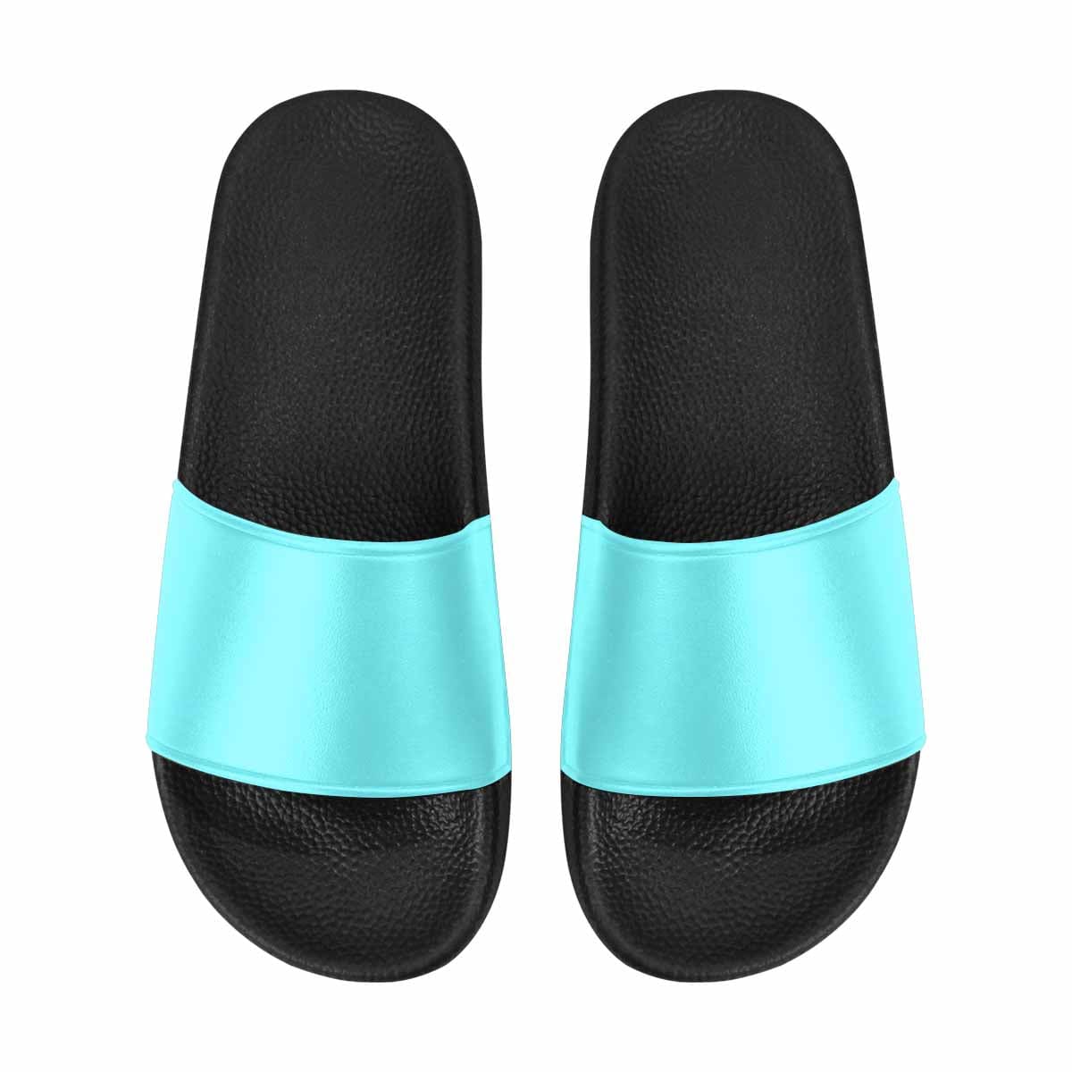 Womens Slide Sandals Cyan Blue - Womens | Slides