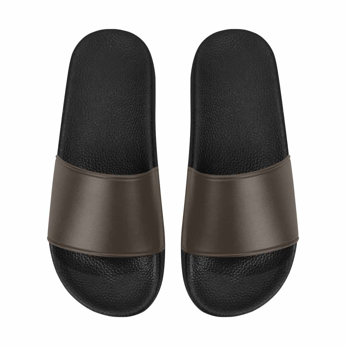 Womens Slide Sandals Dark Taupe Brown - Womens | Slides