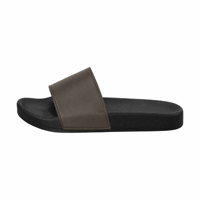 Womens Slide Sandals Dark Taupe Brown - Womens | Slides