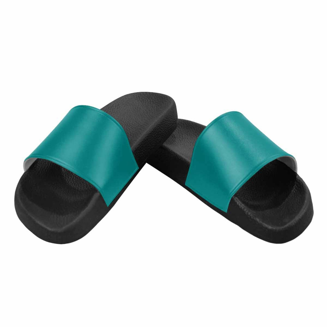 Womens Slide Sandals Dark Teal Green - Womens | Slides