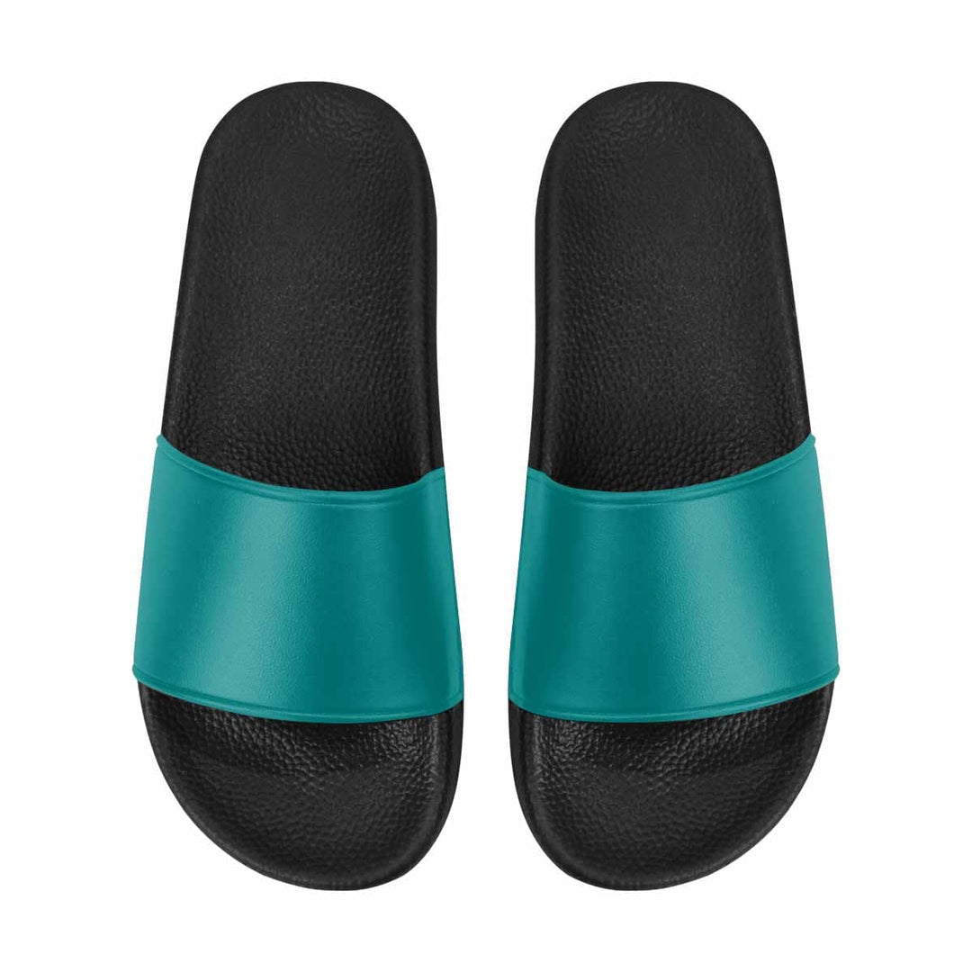 Womens Slide Sandals Dark Teal Green - Womens | Slides