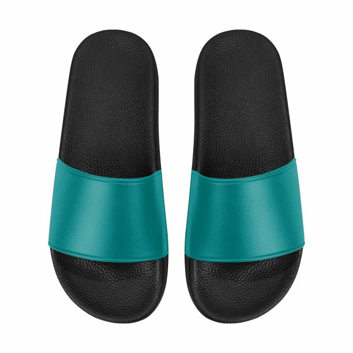 Womens Slide Sandals Dark Teal Green - Womens | Slides