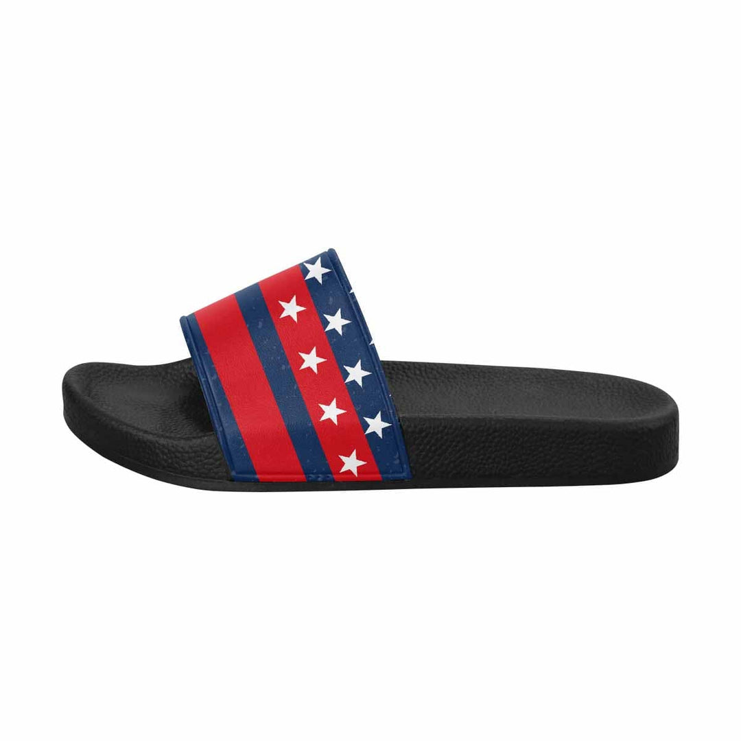 Womens Slide Sandals Stars and Stripes Print - Womens | Slides