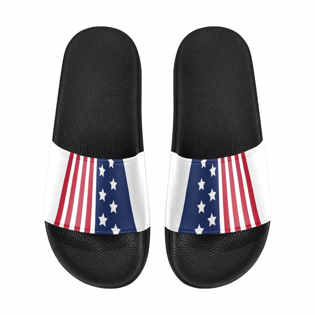 Womens Slide Sandals Stars and Stripes Print - Womens | Slides