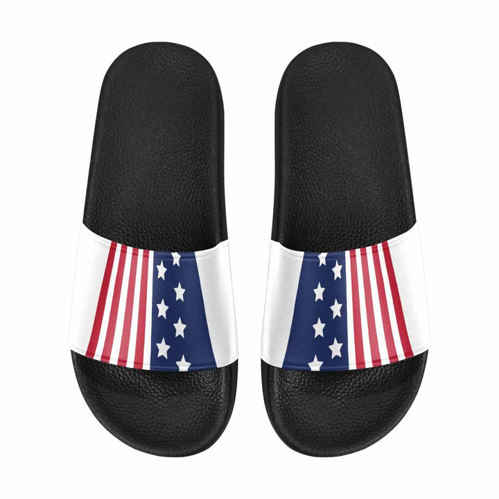 Womens Slide Sandals Stars and Stripes Print - Womens | Slides