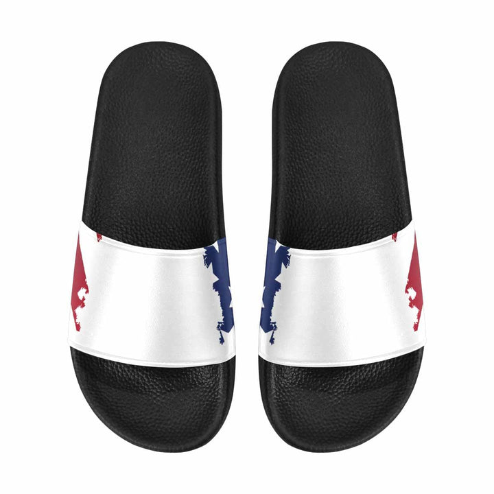 Womens Slide Sandals Stars and Stripes Print - Womens | Slides