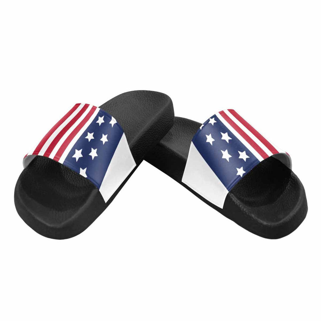 Womens Slide Sandals Stars and Stripes Print - Womens | Slides