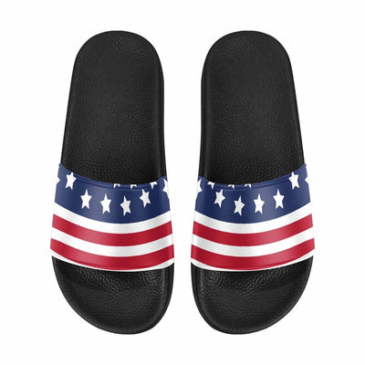 Womens Slide Sandals Stars And Stripes Usa Flag Print - Womens | Slides