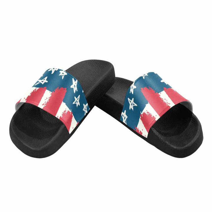 Womens Slide Sandals Stars and Stripes Usa Flag Print - Womens | Slides