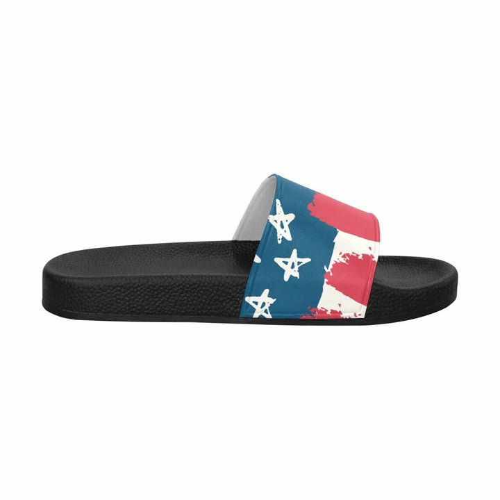 Womens Slide Sandals Stars and Stripes Usa Flag Print - Womens | Slides