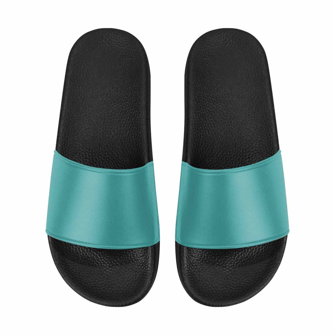 Womens Slide Sandals Teal Green - Womens | Slides