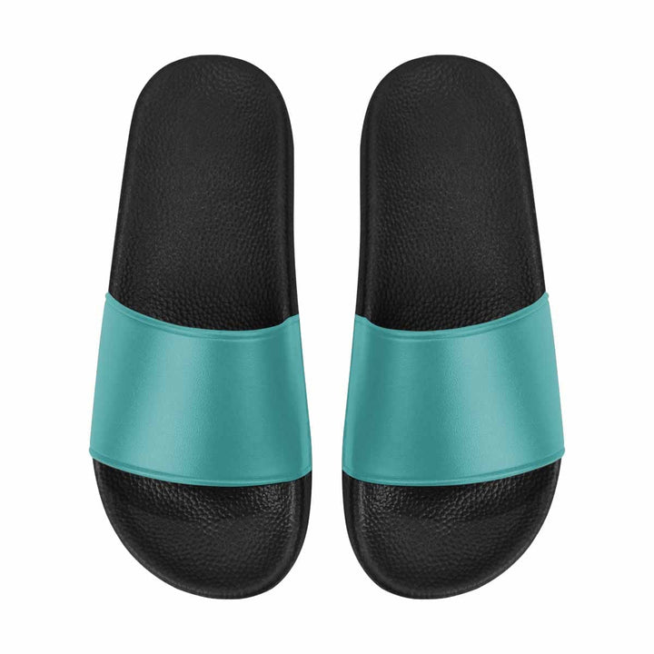 Womens Slide Sandals Teal Green - Womens | Slides