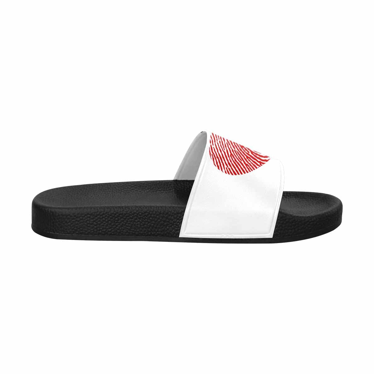 Womens Slide Sandals White And Red Heart - Womens | Slides