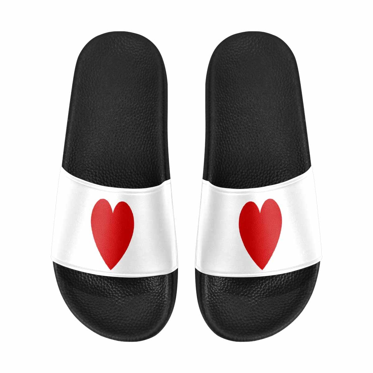 Womens Slide Sandals White And Red Print - Womens | Slides