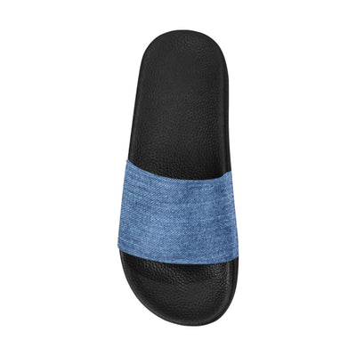 Womens Slides Flip Flop Sandals Blue Denim - Womens | Slides