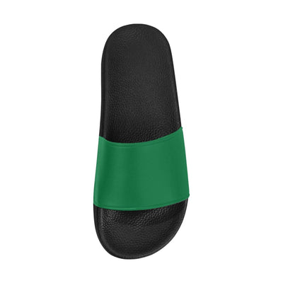 Womens Slides Flip Flop Sandals Dark Green - Womens | Slides