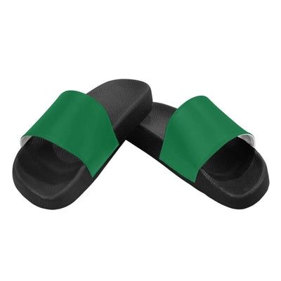 Womens Slides Flip Flop Sandals Dark Green - Womens | Slides