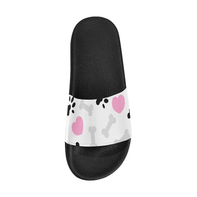 Womens Slides Flip Flop Sandals Doggie Love Paw Print - Womens | Slides