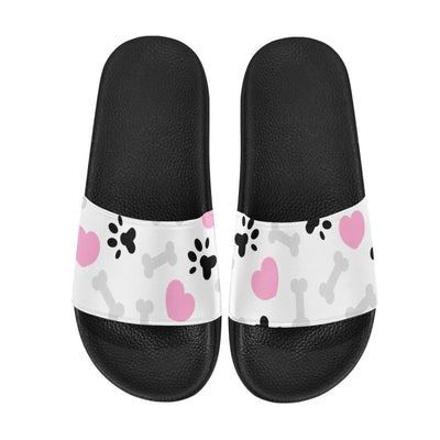 Womens Slides Flip Flop Sandals Doggie Love Paw Print - Womens | Slides