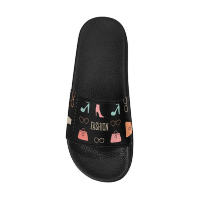 Womens Slides Flip Flop Sandals Fashion Print Black - Womens | Slides