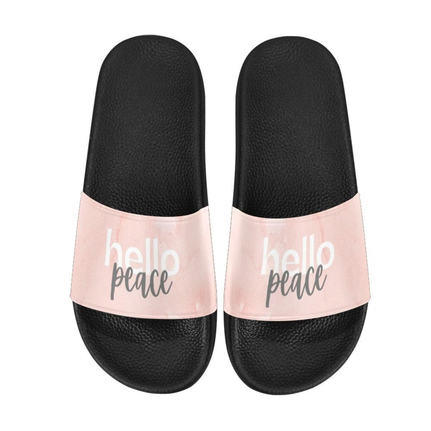 Womens Slides Flip Flop Sandals Peace Marble Hello Peace Print - Womens | Slides