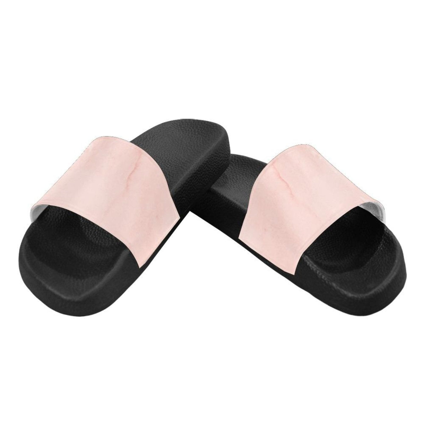 Womens Slides Flip Flop Sandals Peach Marble Print - Womens | Slides