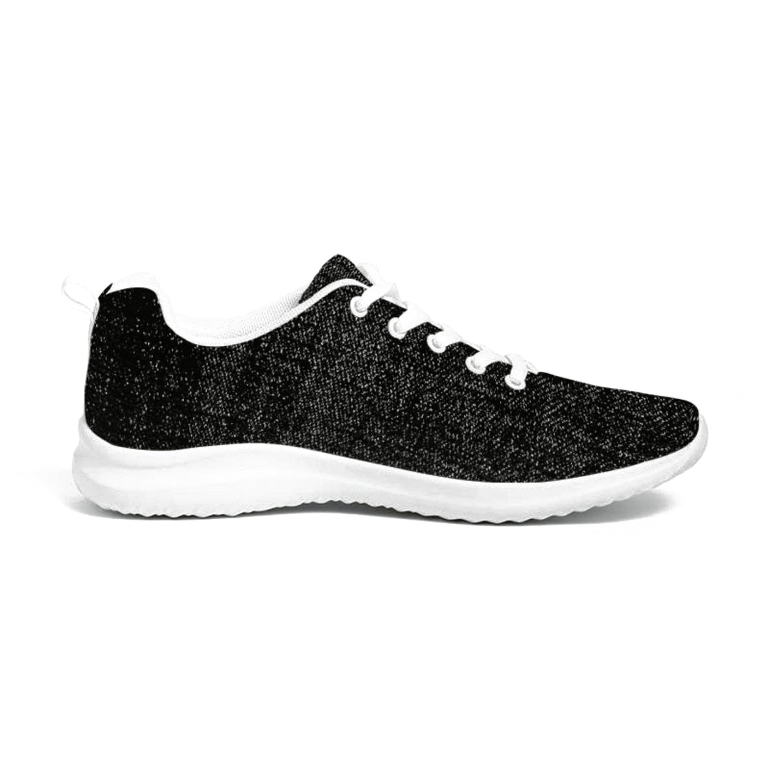 Womens Sneakers - Black and White Canvas Sports Shoes / Running - Womens