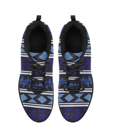 Womens Sneakers Blue Aztec Print Running Shoes - Womens | Sneakers | Running