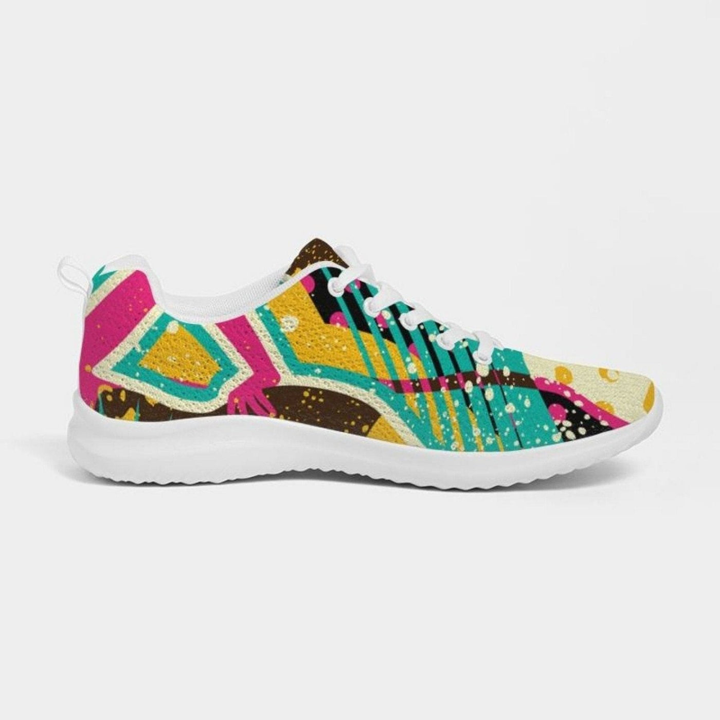 Womens Sneakers - Canvas Running Shoes Multicolor Pop Print - Womens | Sneakers