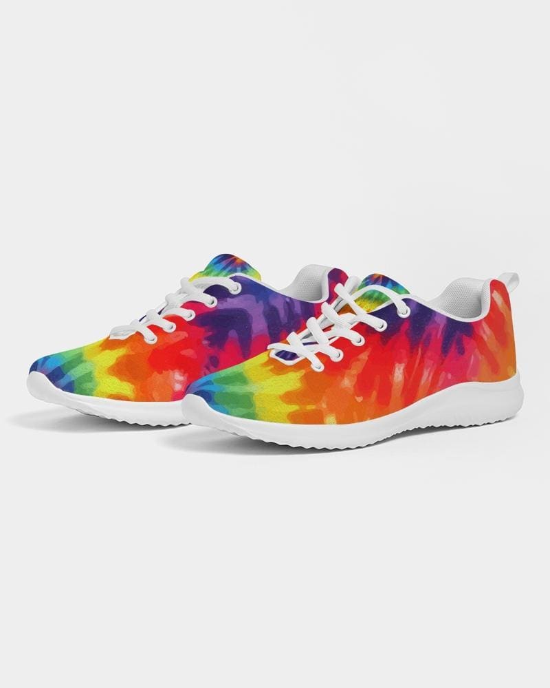 Womens Sneakers - Canvas Running Shoes Multicolor Tie-dye Print - Womens