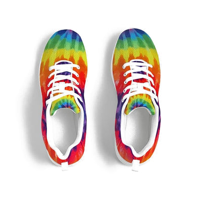 Womens Sneakers - Canvas Running Shoes Multicolor Tie-dye Print - Womens