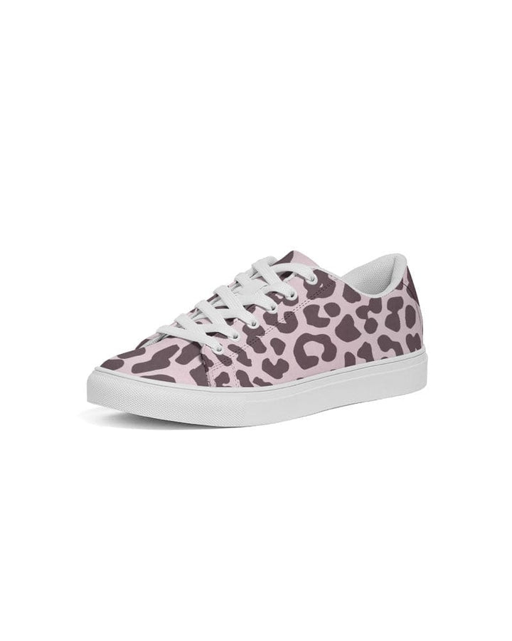 Womens Sneakers - Low Top Sports Shoes Pink Leopard Print - Womens | Sneakers