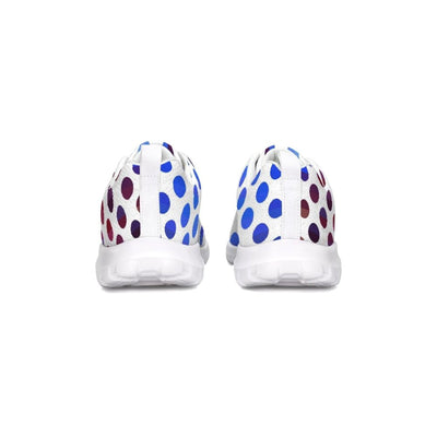 Womens Sneakers - Multicolor Polka Dot Canvas Sports Shoes / Running - Womens |