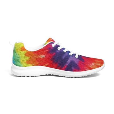 Womens Sneakers - Multicolor Tie-dye Style Low Top Canvas Running Shoes