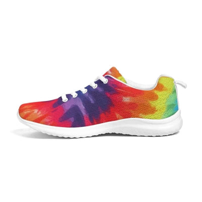 Womens Sneakers - Multicolor Tie-dye Style Low Top Canvas Running Shoes