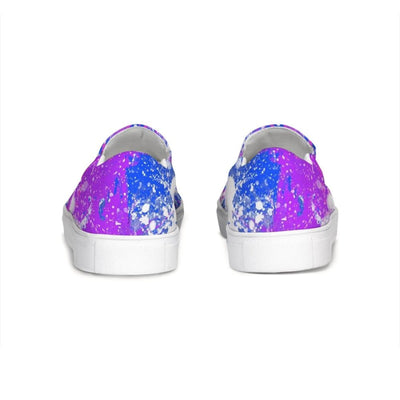 Womens Sneakers - Purple Tie - dye Style Canvas Sports Shoes / Running