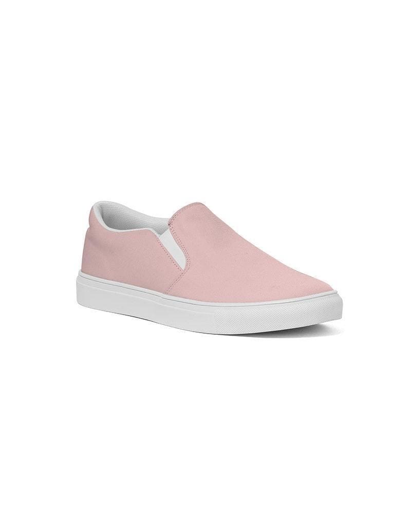 Womens Sneakers - Rose Pink Slip-on Canvas Sports Shoes - Womens | Sneakers