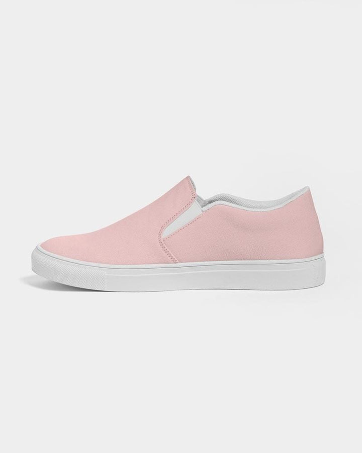 Womens Sneakers - Rose Pink Slip-on Canvas Sports Shoes - Womens | Sneakers