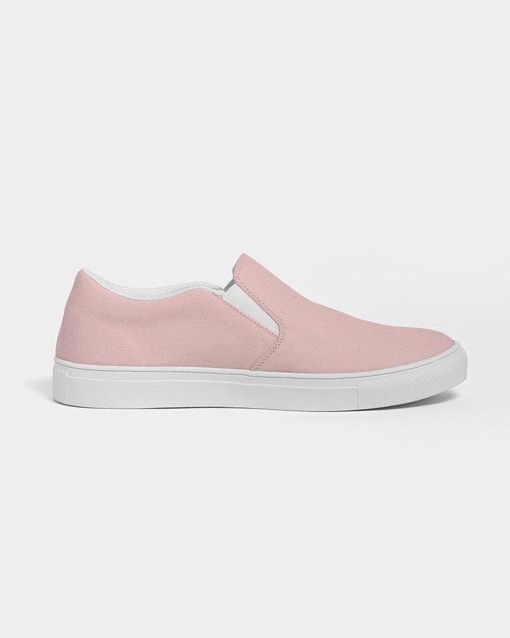 Womens Sneakers - Rose Pink Slip-on Canvas Sports Shoes - Womens | Sneakers