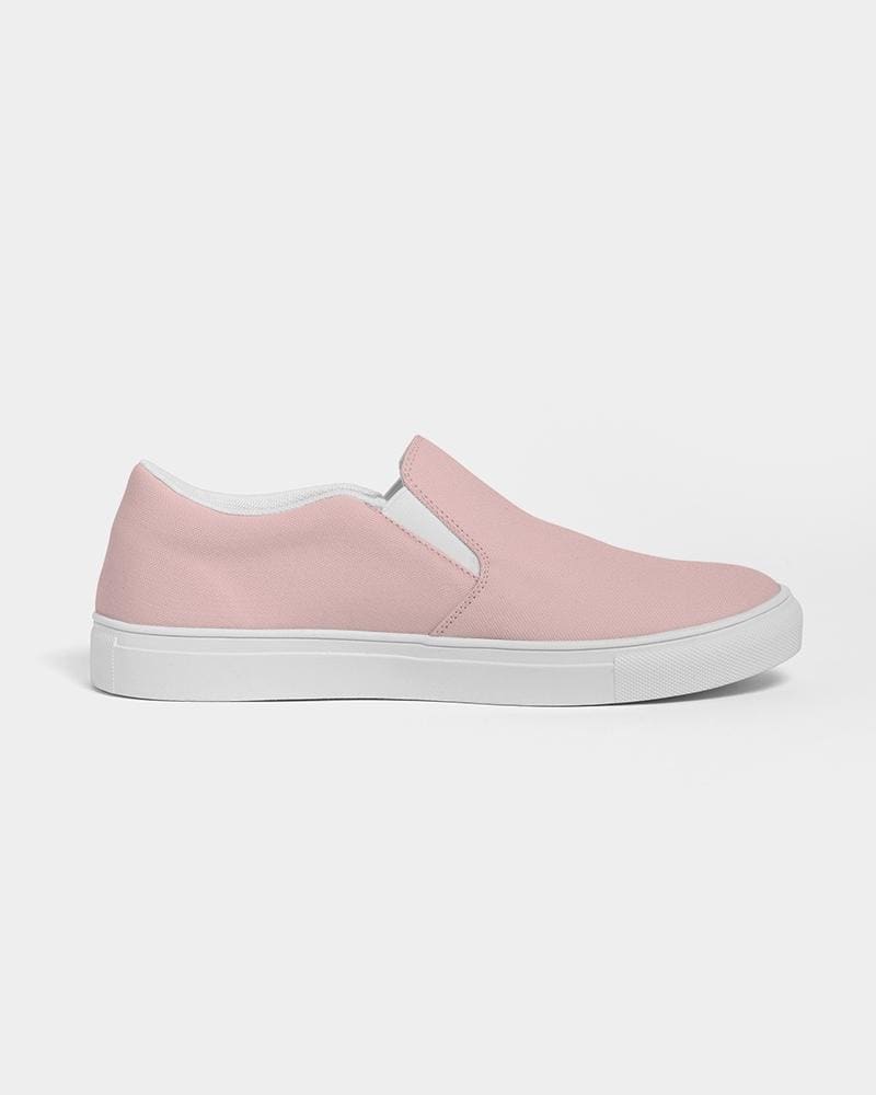 Womens Sneakers - Rose Pink Slip-on Canvas Sports Shoes - Womens | Sneakers