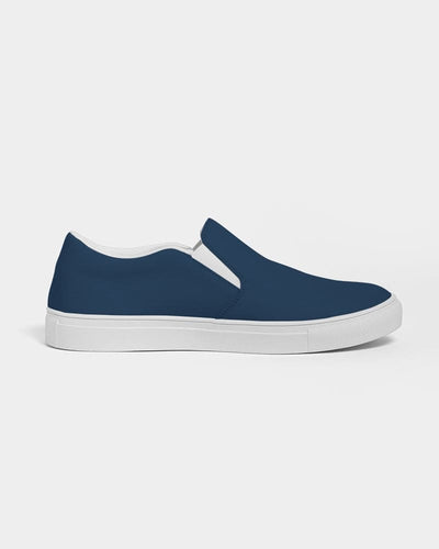 Womens Sneakers - Slip On Canvas Shoes / Navy Blue - Womens | Sneakers