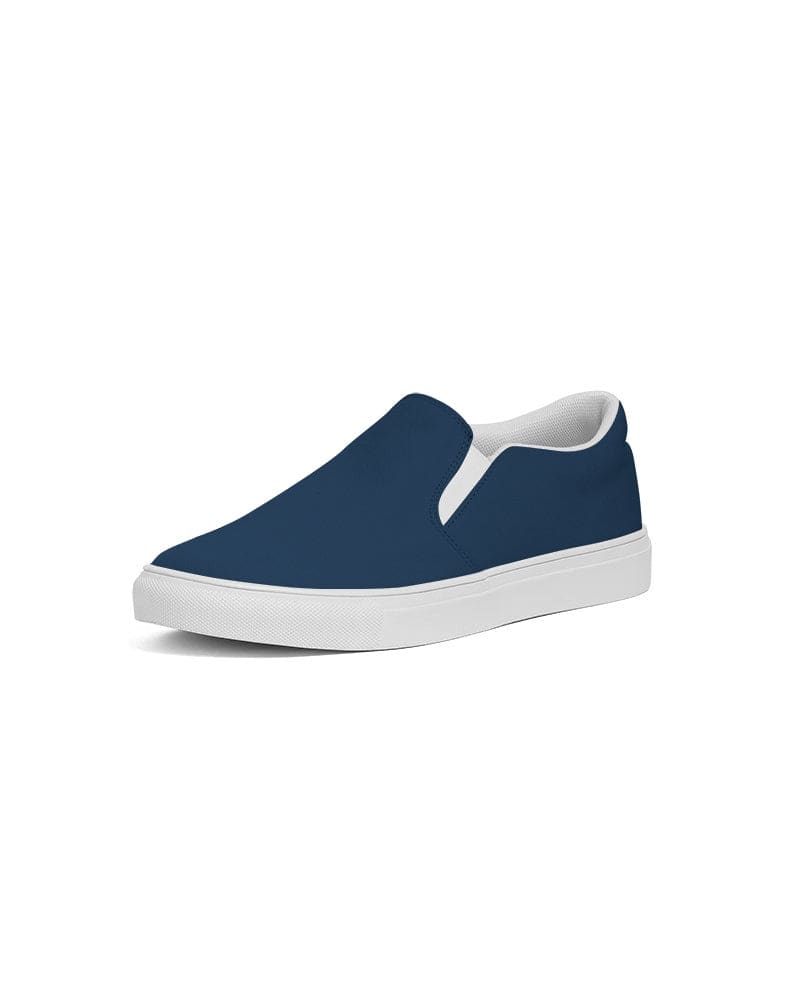 Womens Sneakers - Slip On Canvas Shoes / Navy Blue - Womens | Sneakers