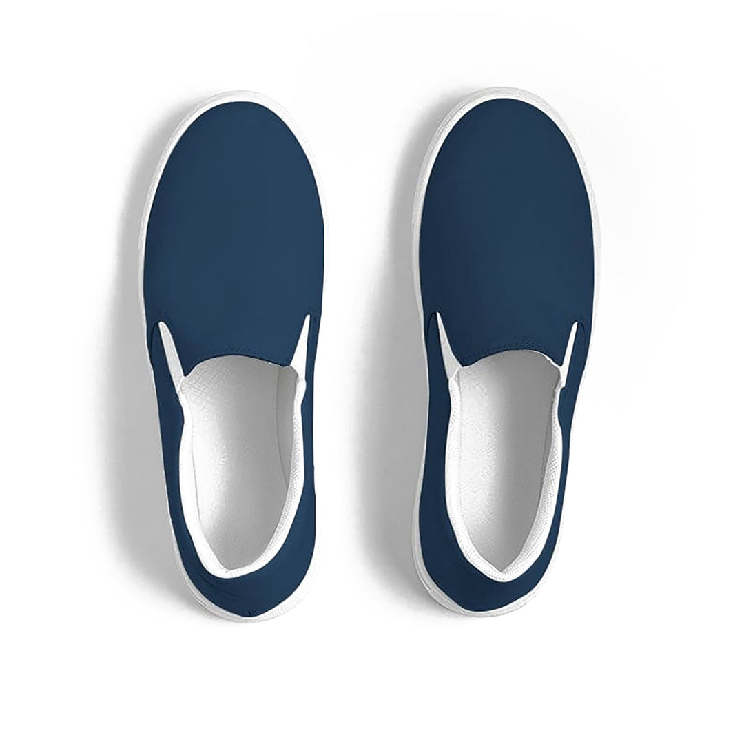 Womens Sneakers - Slip On Canvas Shoes / Navy Blue - Womens | Sneakers