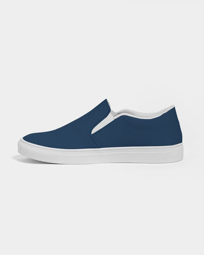 Womens Sneakers - Slip On Canvas Shoes / Navy Blue - Womens | Sneakers
