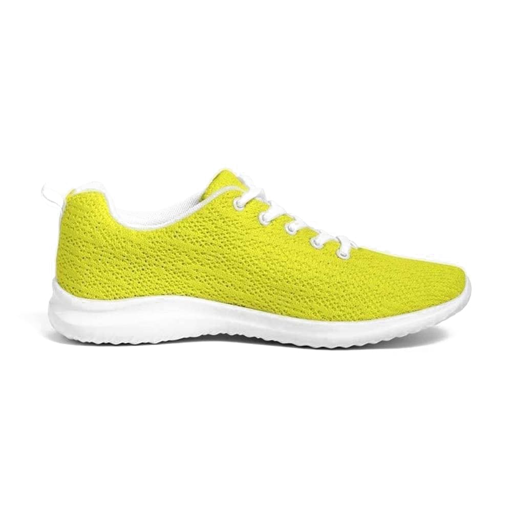 Womens Sneakers - Yellow Canvas Sports Shoes / Running - Womens/Sneakers